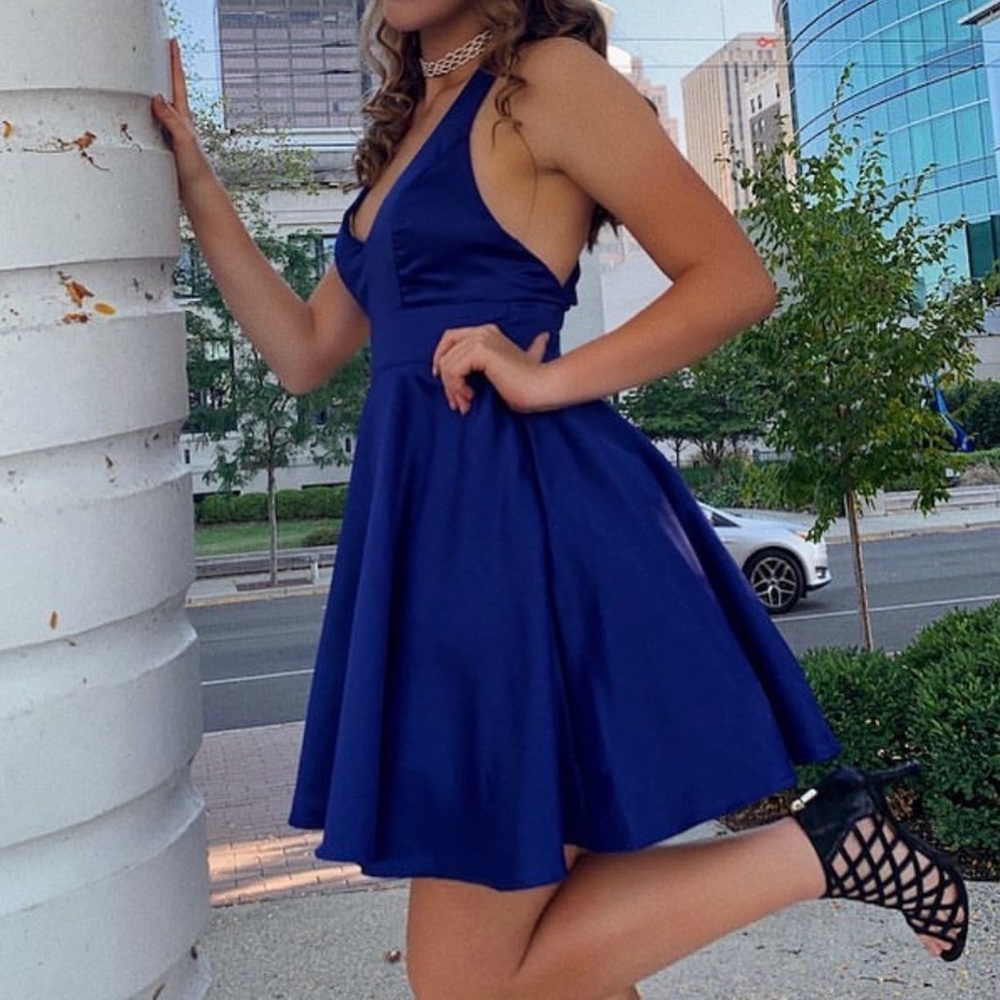 royal blue formal dress